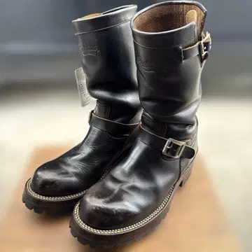 used BACK BONE 엔지니어 부츠 41 블랙 차심