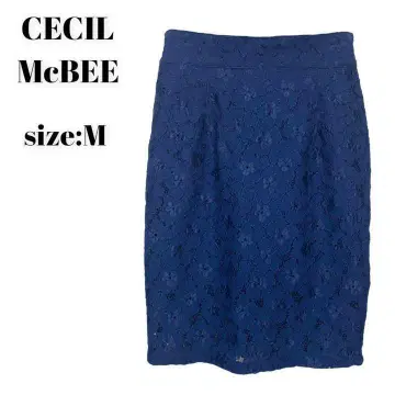 CECIL McBEE 세실 맥비 스커트 레이스 무릎 기장 M