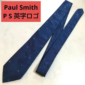 Paul Smith 폴스미스 PS 영문 로고 넥타이 네이비