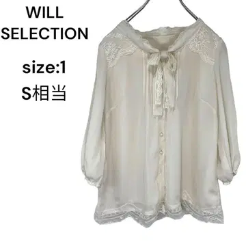 윌 셀렉션 WILL SELECTION 셔츠 상의 블라우스 S