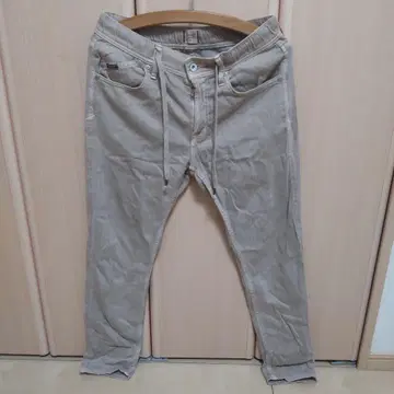 베이지 치노 팬츠 린넨 코튼