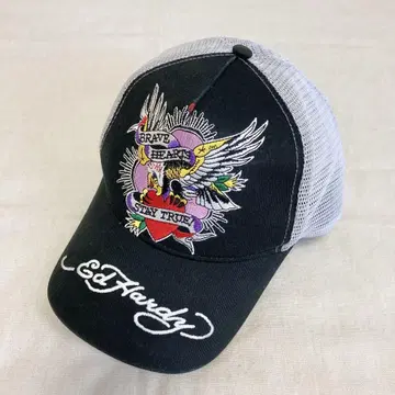 Ed Hardy 에드하디 콜라보 트윌 메쉬 캡 모자 한정