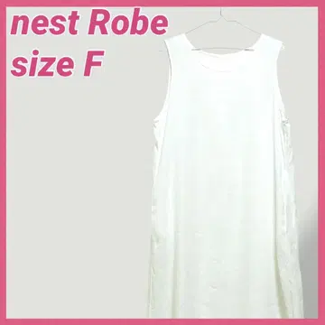 새상품급 네스트로브 nest Robe 린넨 탱크 원피스 화이트 프리