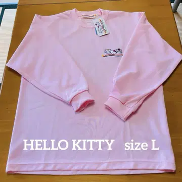 [택 포함 새상품] 헬로키티 자수 핑크 트레이닝복 L 사이즈