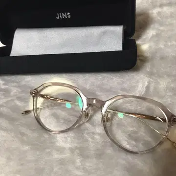 JINS fashion collection EDGE 프레임 클리어 컬러