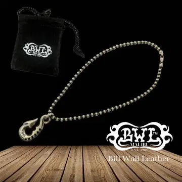 Bill Wall Leather Fish Hook Pendant 목걸이