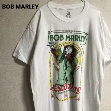 ZION BOB MARLEY 아티스트 티셔츠 라스타 컬러