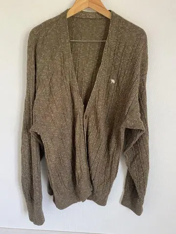 빈티지 브라운 리브 가디건 아놀드 파머 size 46