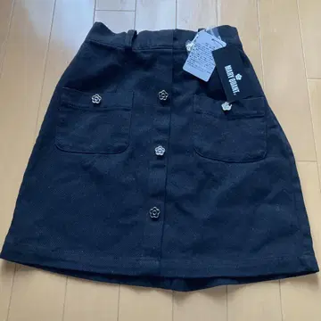 MARY QUANT 블랙 미니 스커트
