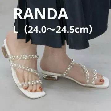 RANDA 펄 플랫 샌들