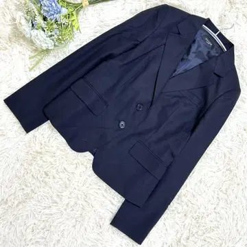 오프온 네이비 테일러드 자켓 L 백 슬릿 비즈니스 포멀