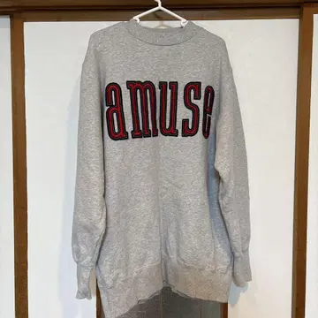 새상품급 MOUSSY 마우지 맨투맨 트레이너 미니 원피스 AMUSE