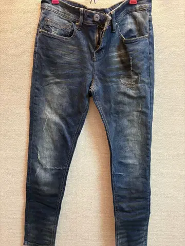 다크 블루 스키니 청바지