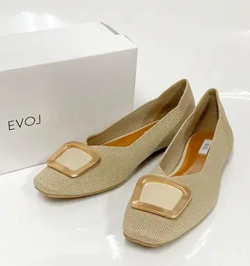 새상품 / 23cm / EVOL 니트 소재 골드 버클 / 관09