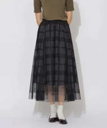 CB CRESTBRIDGE 롱 샤샤 스커트