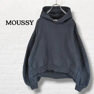 마우지 MOUSSY 풀 후드티 볼륨 소매 [F] 블랙