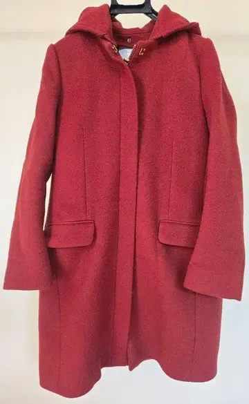 UNITED ARROWS 후드 부착 롱 코트
