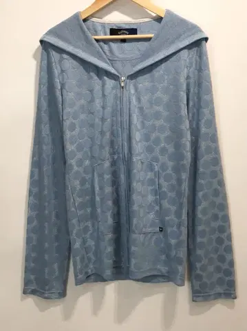 Callaway Collection 도트 레이온 집업 후드티