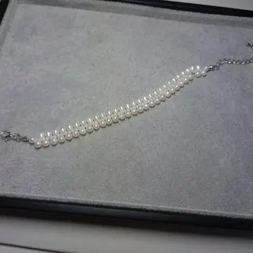 인조 펄 눈물 모양 팔찌
