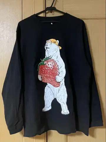 ogawa x gsc USA/C 딸기 곰 롱 슬리브 TEE