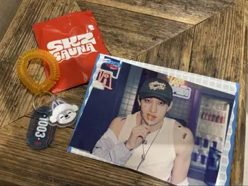 스키즈 팝업 스키즈 사우나 렌덤 트레이딩 카드 + 키링 방찬/울프찬