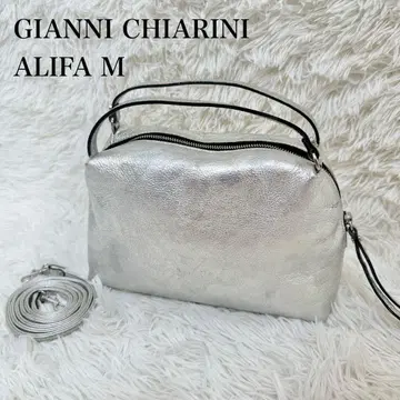 GIANNI CHIARINI ALIFA M 실버 숄더백