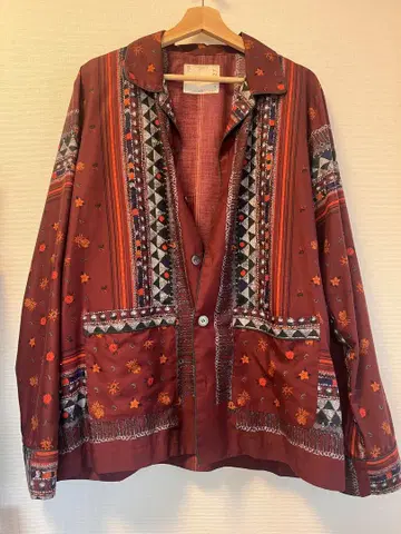 sacai 와인 레드 셔츠, 사이즈 3