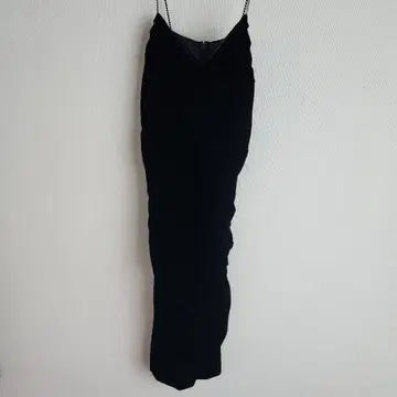 [새상품급] 블랙 벨벳 타이트 드레스