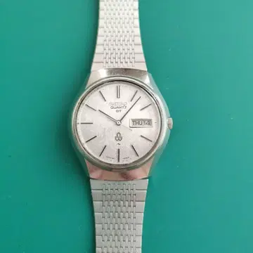 세이코 QT 손목시계 작동품 플라스틱 방풍