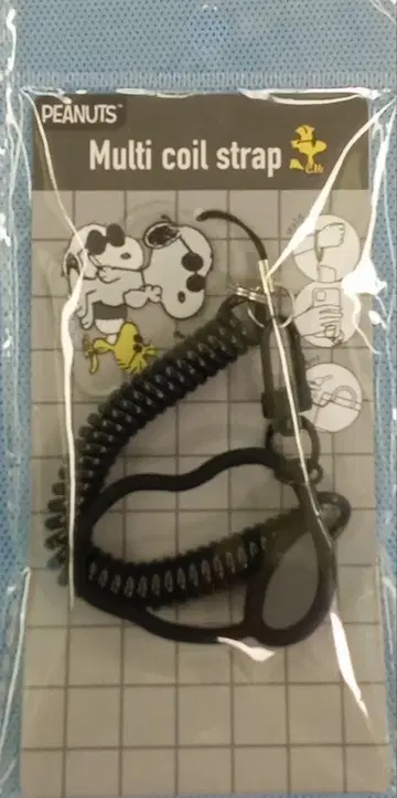 PEANUTS Multi coil 스트랩 블랙