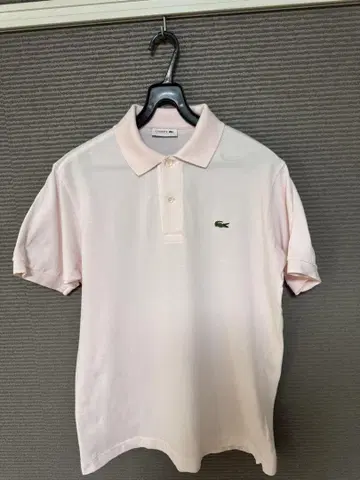 LACOSTE 라코스테 / L1212 피케 셔츠 사이즈 4 핑크