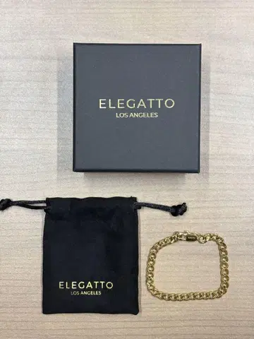 ELEGATTO 골드 체인 팔찌