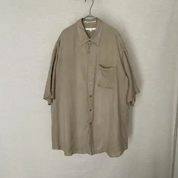 PERRY ELLIS 베이지 반팔 셔츠 XL