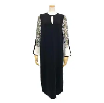 mame kurogouchi Floral Lace Sleeve Dress