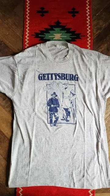 80's screen stars GETTYSBURG 그레이 티셔츠