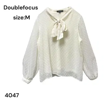 Doublefocus 더블 포커스 셔츠 블라우스 상의 도트 무늬