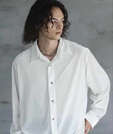 Casper John 하이 드레이프 코듀로이 셔츠