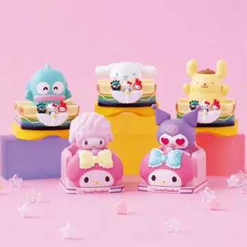 오리지널 가샤폰 어트랙션 마스코트 폼폼푸딩 쿠로미 세트
