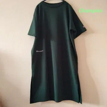 Champion 반팔 원피스 다크 그린 L