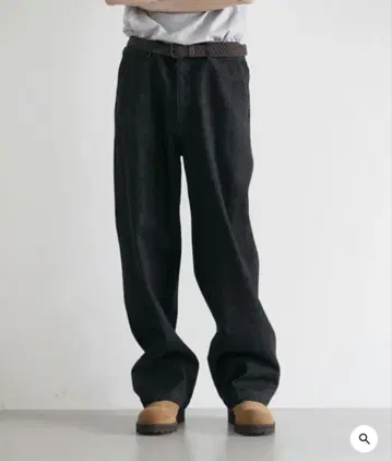 order Loose denim pants one wash 'BLACK'