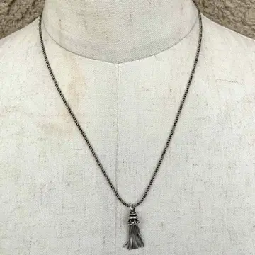 SILVER925 TASSEL TOP NECKLACE/실버/목걸이
