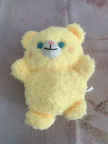 폭신폭신한 옐로우 컬러 곰돌이 봉제 인형