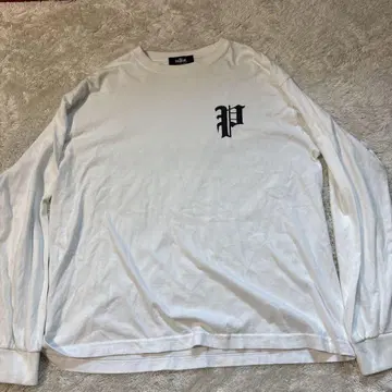 PHATRNK 화이트 롱 슬리브 론t M!