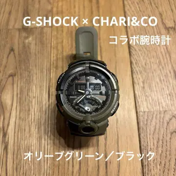 G-SHOCK x CHARI&CO 콜라보 손목시계 올리브 그린/블랙