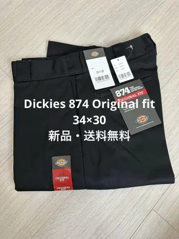 34 x 30 블랙 디키즈 874 워크 팬츠