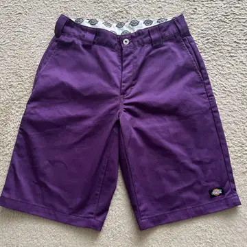 구제 Dickies 보라색 숏팬츠 포켓 부착