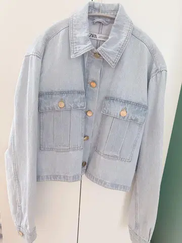 ZARA 라이트 블루 데님 자켓 S