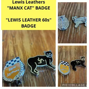 Lewis Leathers 루이스 레더 60s 맨크스 캣 배지