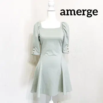 컨디션 최상 amerge 퍼프 슬리브 원피스
