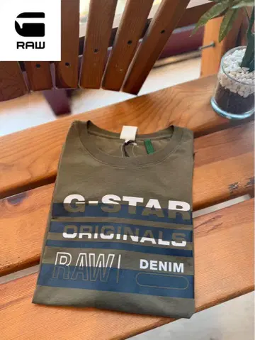 미사용 새상품 G-STAR RAW 지스타 로우 반팔 로고 티셔츠